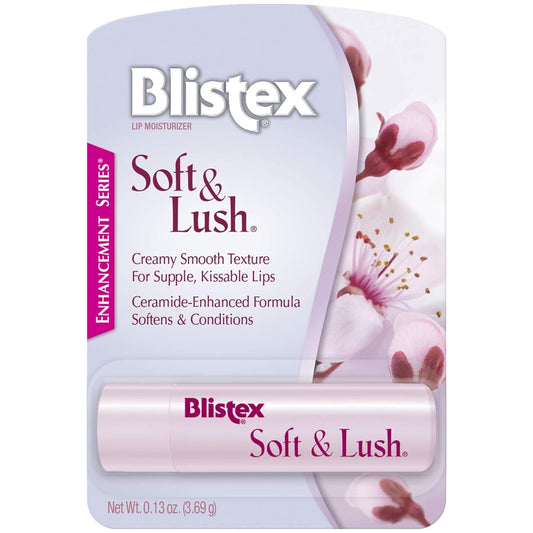 Blistex Soft & Lush Lip Balm – Moisturizing Lip Care, 0.13 oz (6-Pack)