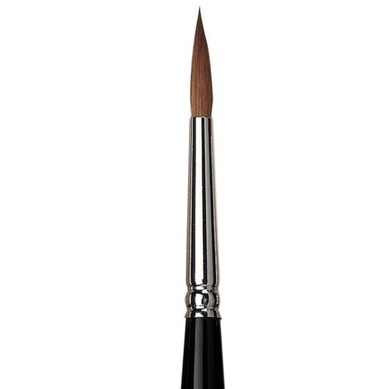 da Vinci Nails Series 15102 Acrylic Technique Nail Brush, Round Kolinsky Red Sable with Lacquered Handle, Size 6