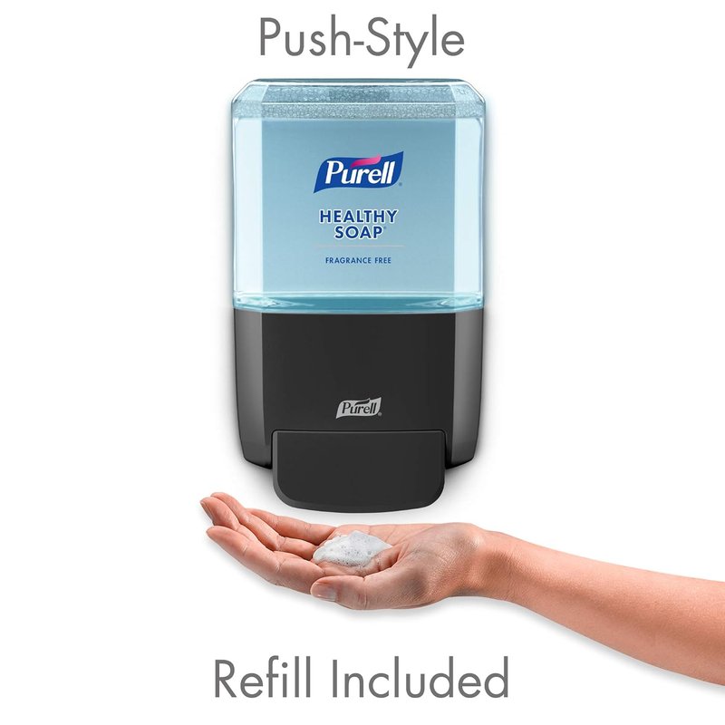 **PURELL Healthy Soap Foam Starter Kit - Fragrance-Free 1200 mL Refill & Manual Dispenser**