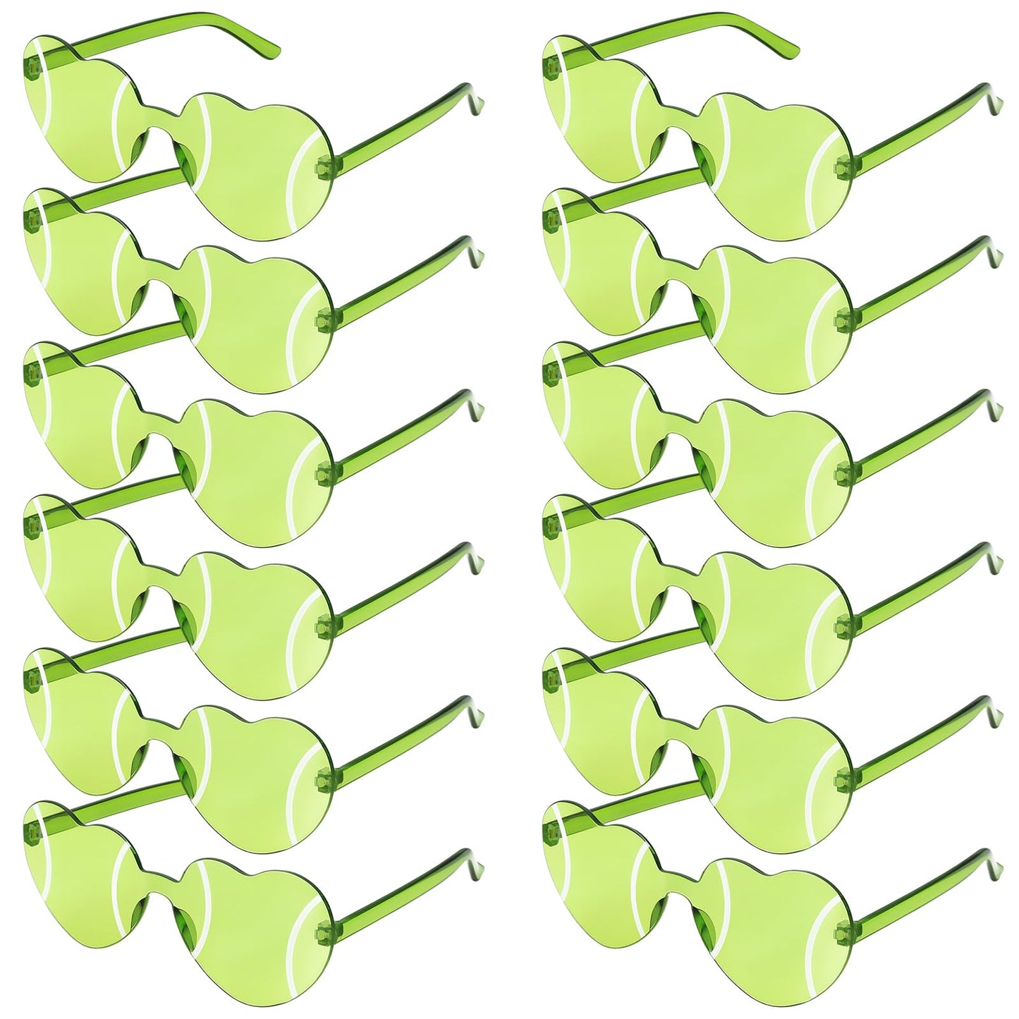 Tellegloww Sport Glasses Football Volleyball Soccer Tennis Softball Basketball 2026 Senior Night Gift for Team Party Favor(12 Pcs,Tennis)