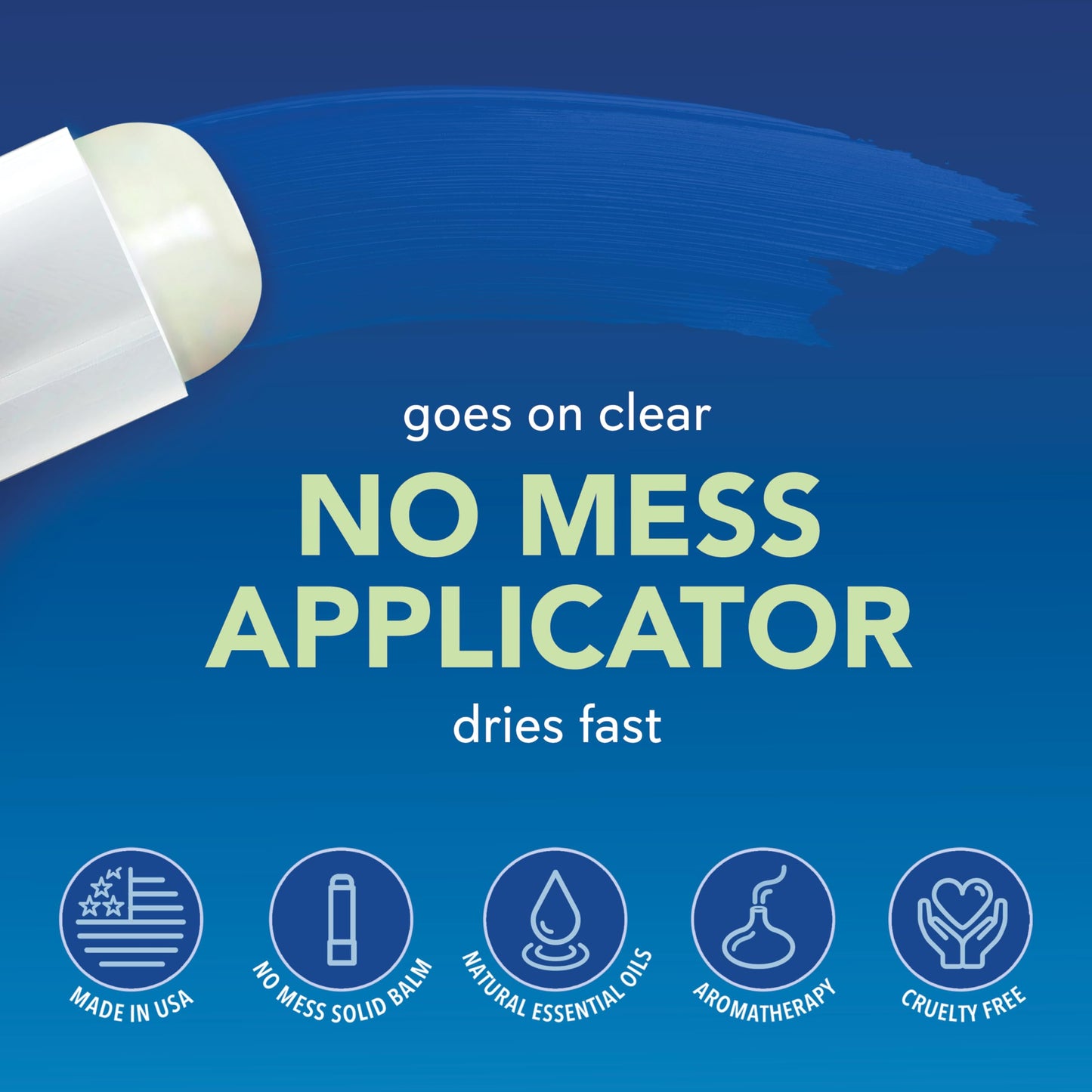 SinuCleanse Vapor Stick, Solid Balm - Portable, Non-Medicated, Soothing Vapors. No Mess, Quick Dry, Moisturizing Formula, 0.11 Oz (2 Pack), Made in USA
