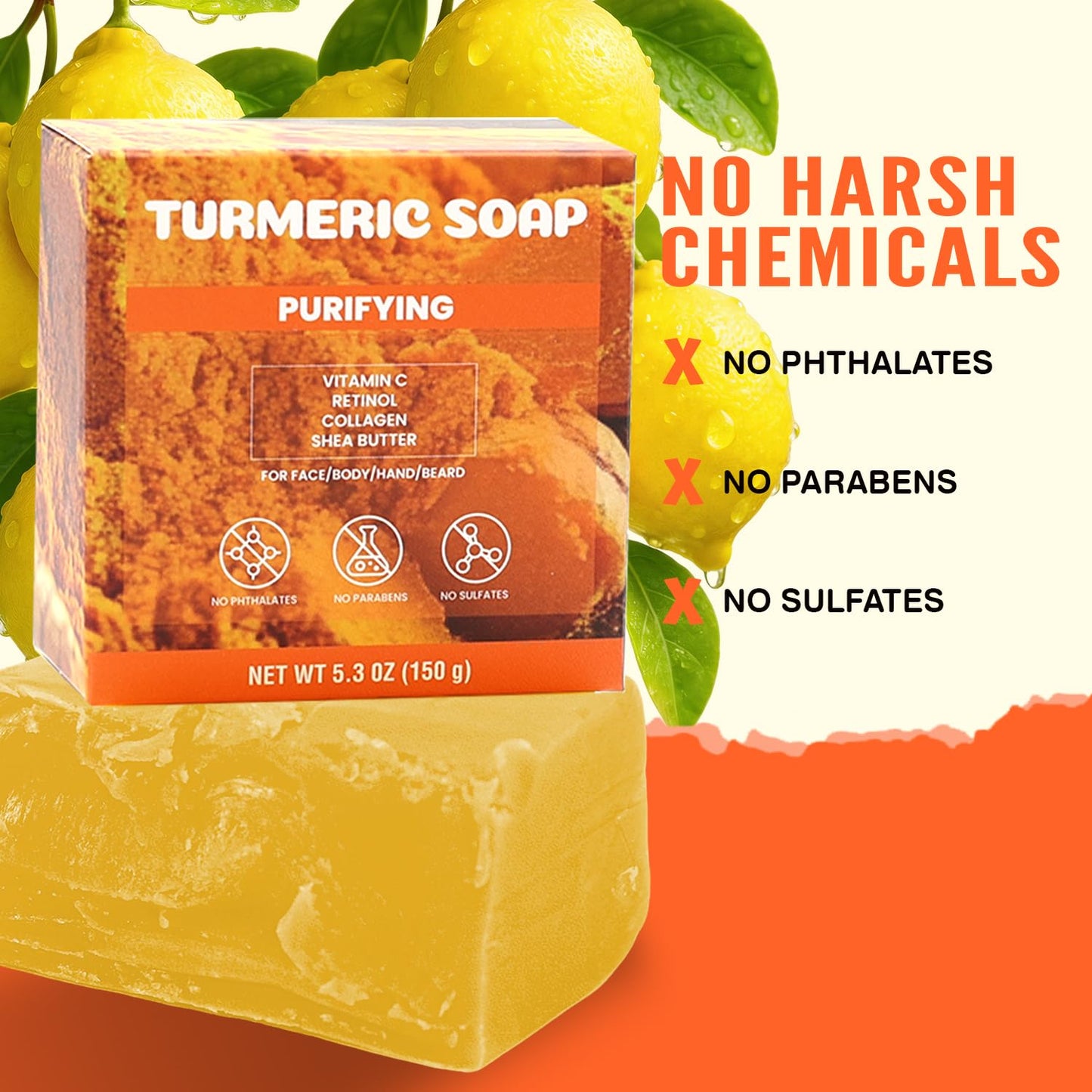 Rinse & Robust Men’s Soap Bar for Men – Natural Mens Soap – Bright Lemon Zest – Fresh, Uplifting Clean Scent – Easy-to-Enjoy for Everyday Use – All Skin Types – 5.3 oz (4-Pack)