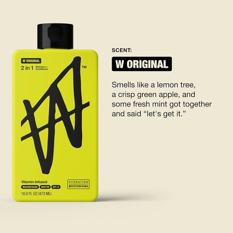 Men’s 2-in-1 Shampoo and Conditioner - Deep Clean & Hydrating for Full-Looking Hair | Original Scent, 16 fl oz