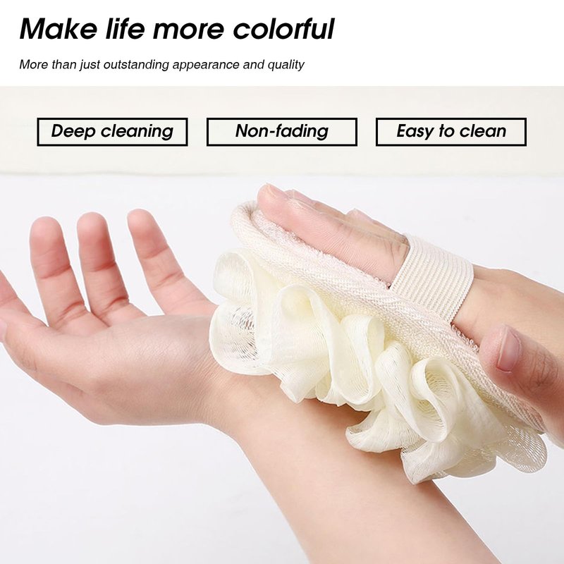 PASDUCHAS Larger Lightweigh Travel Size Loofah, Terry Cloth Small Mini Travel Sponges for Body, Sensitive Skin Exfoliating