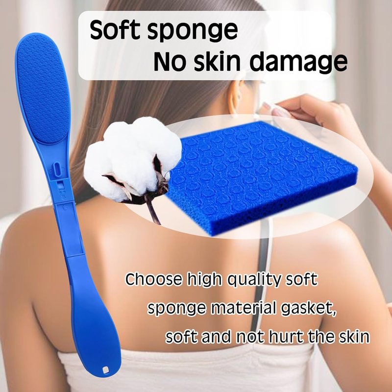 Back Scratcher & Lotion Applicator - Long Handled Sponge for Seniors | Daily Living Aid