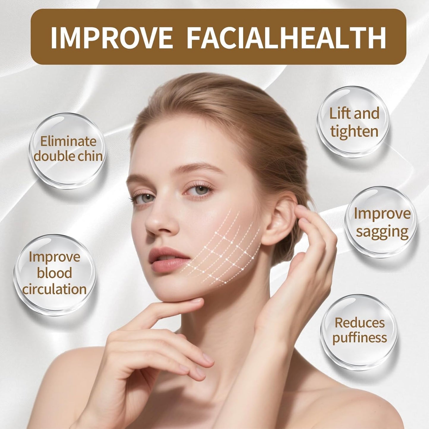 2-Pack Lymphatic Contour Face Brush, Lymphatic Drainage & Contour Face Massage Brush Set for Gua Sha, Puffiness Reduction, Glowing Skin, Gentle Daily Facial and Body Massage Tool