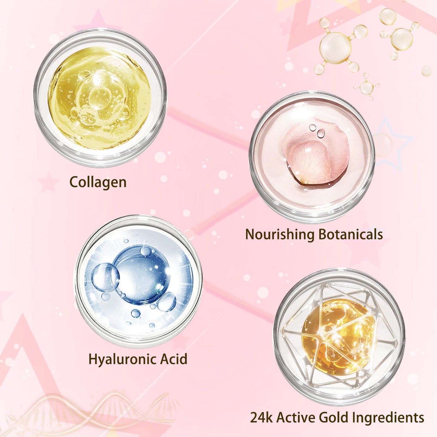 BliBling 30 Pairs Lip Masks & Eye Masks, 24K Gold Gel Under Eye Patches for Puffy Eyes, Nourishing Collagen Crystal Lip & Eye Mask Set for Girls, Skincare, Bulk Gifts for Women Men, Stocking Stuffers