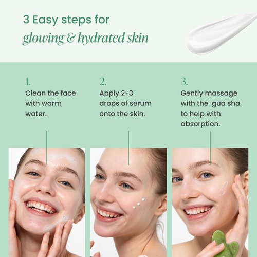 PLANTIFIQUE Massage Ritual Set Premium Certified Rose Quartz Gua Sha + Vitamin C Serum Skin Care Set, Birthday Gifts for Women, Teens, Mom, Brides