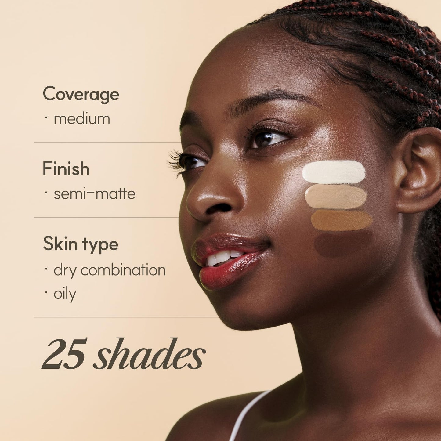 THE FACE SHOP Ink Lasting Liquid Foundation, Full Coverage, 72‑Hour Wear Semi‑Matte Finish, Makeup with Bakuchiol, C010 Fair Cool, 0.84 Fl. Oz.