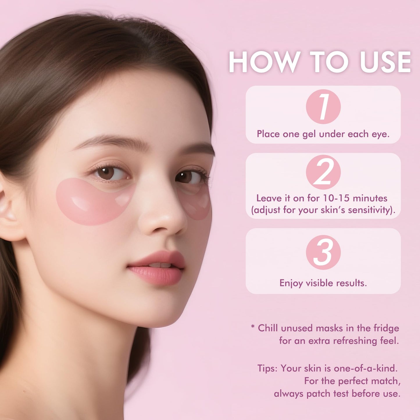 AzLucaky Under Eyes Patches, 40 Pairs Rose Hydrogel Eye Mask for Puffy Eyes and Dark Circles with Rose Essence, Hyaluronic Acid & Niacinamide, Deep Hydrating Eye Treatment for Men & Women