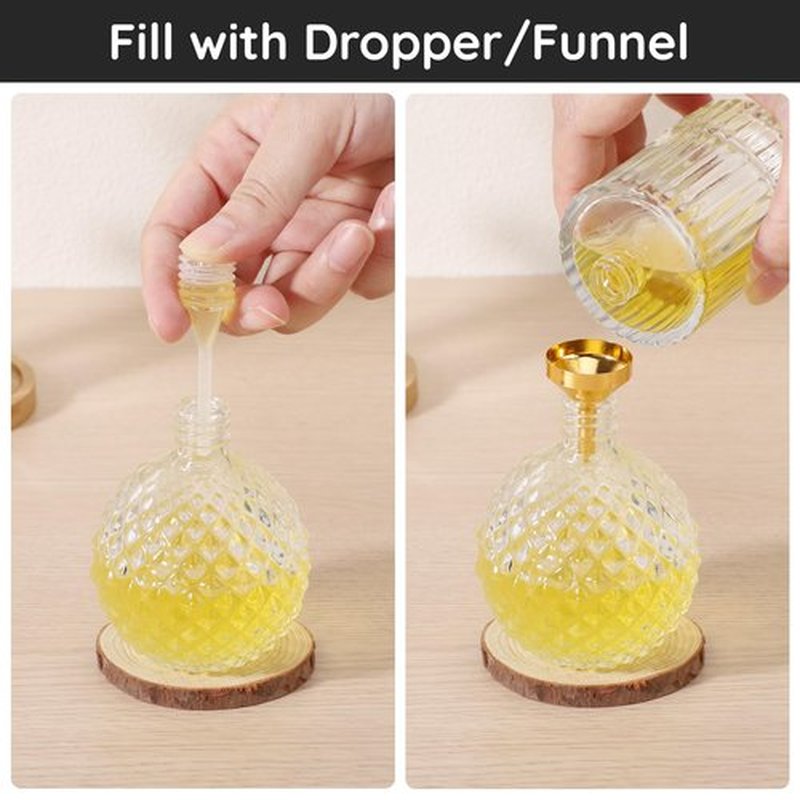 Segbeauty Perfume Refill Pump Tools, 8pcs Perfume Dispenser Transfer Tools Kit, Include 2 Funnel for Refill, 2 Clear Pump and Dropper, 5ml Plastic Perfume Extractor Refill Tool for Cologne