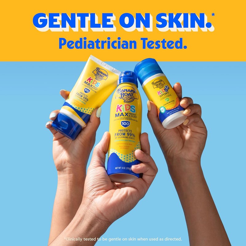 Banana Boat Kids Sport Sunscreen Spray - SPF 50, 9.5oz | Water-Resistant Children's Sunscreen