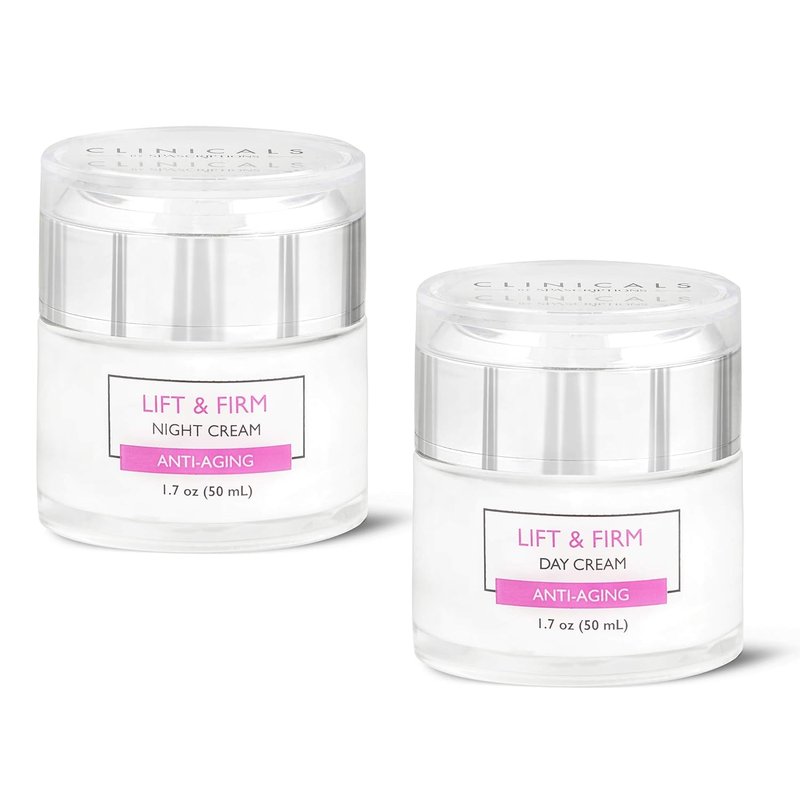 Lift & Firm Day & Night Cream Set with Collagen - SpaScriptions Clinicals | 2 Pack (1.7oz)
