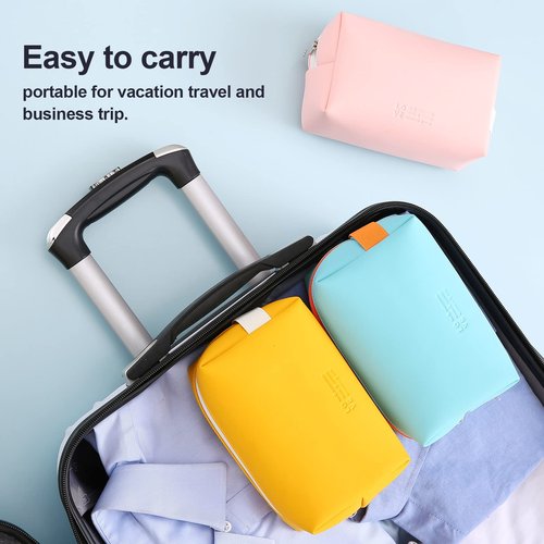Prite Small Makeup Bag Travel Cosmetic Bag,lipstick pouch,Zipper Pouch,Great Gifts for Women,Waterproof Toiletry Bag Accessories Organizer Gifts(pink)