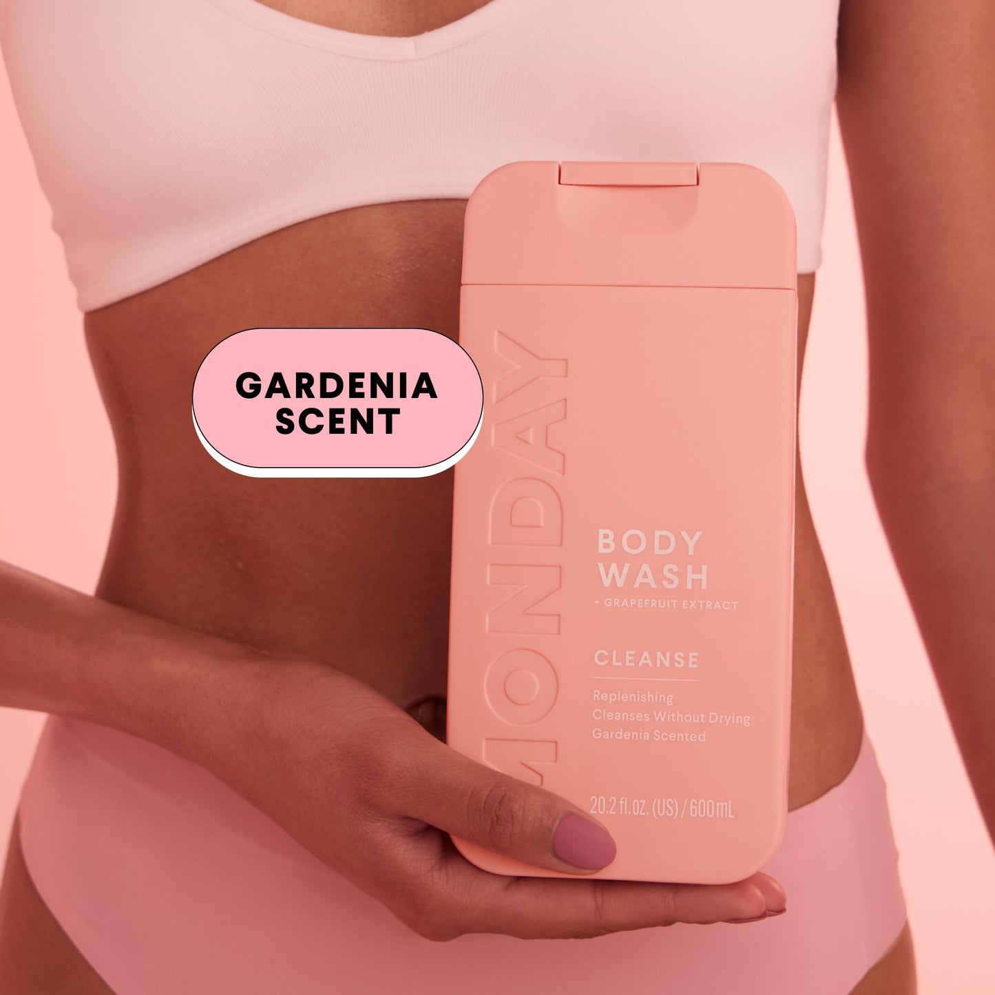 MONDAY HAIRCARE CLEANSE Body Wash with Grapefruit Extract, Hyaluronic Acid, Shea Butter, Coconut Oil for Normal to Oily/Combination Skin 600 mL