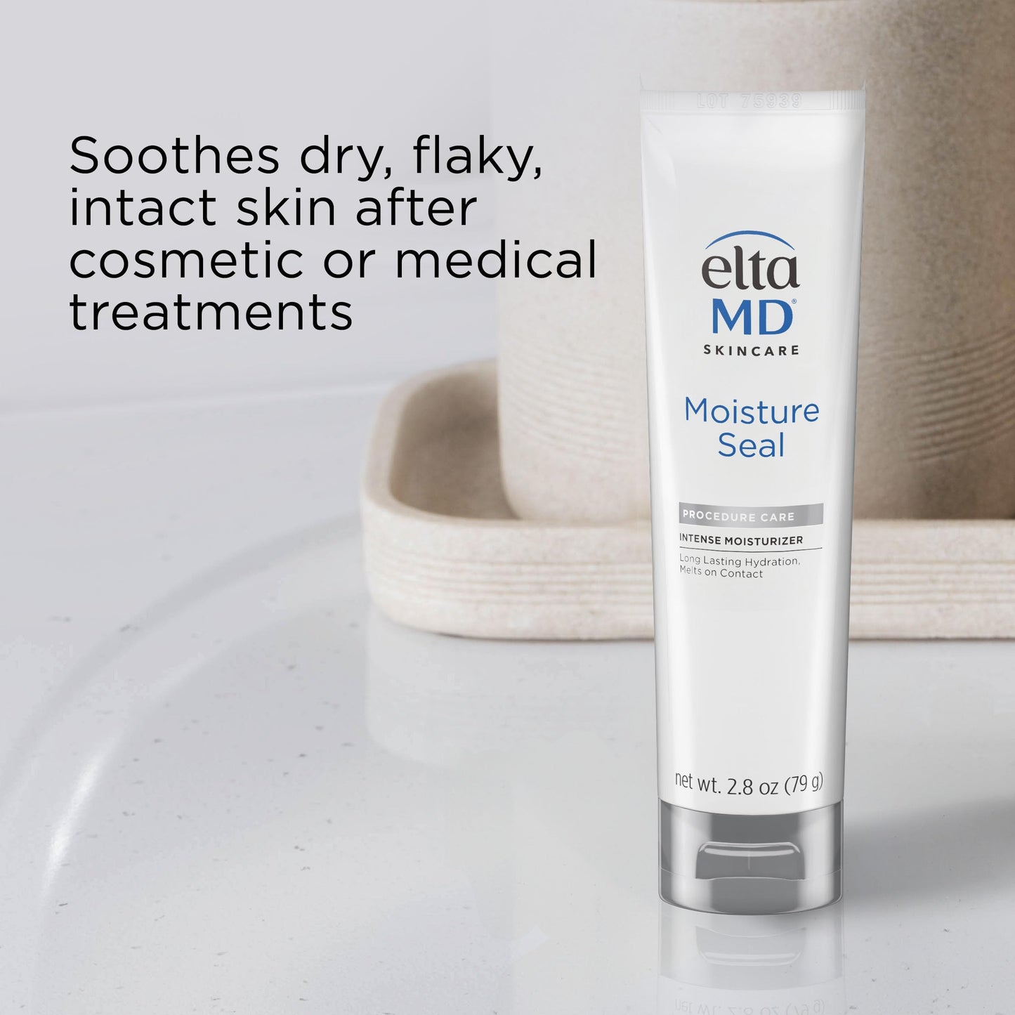 EltaMD Moisture Seal Skin Care Moisturizer - Dry Body and Face Moisturizer for Sensitive Skin, 2.8 oz Tube