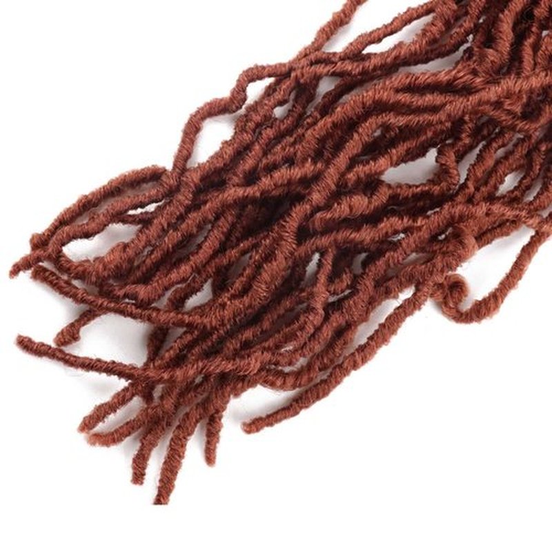24 Inch Soft Locs Faux Locs Crochet Hair for Butterfly Locs Distressed Locs Hair for Women (24 Inch(Pack of 8), 350#)