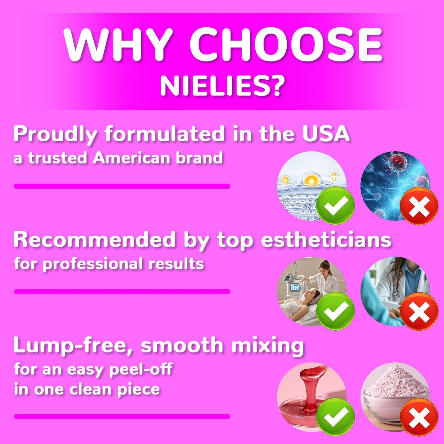 Nielies Jelly Masks for Facials Professional- Vampire Peel-Off Jelly Mask Set, Face Mask For Instant Hydration For Moisturizing, Smoothing (Vampire)