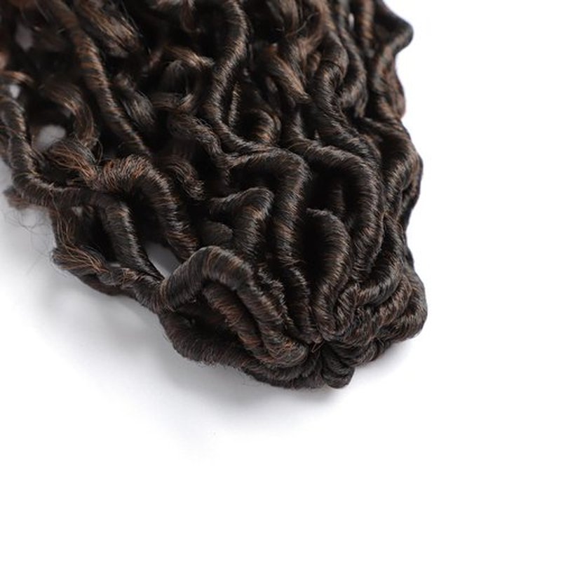 Goddess Locs Crochet Hair 12Inch 6Packs Curly Faux Locs Crochet Hair River Locs Goddess Wavy Crochet With Short Curly Hair Bohemian Hippie Locs Crochet Braids Synthetic Hair Extension For Black Women
