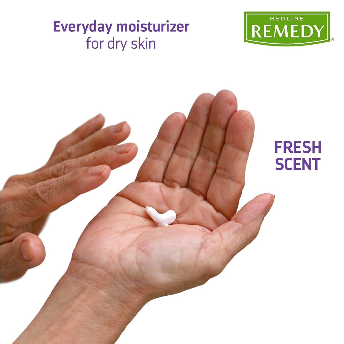 Medline Remedy Essentials Hydrating Body Lotion - 8 oz, 12 Count, Fresh Scent, Non-Greasy, Hypoallergenic for Dry Skin