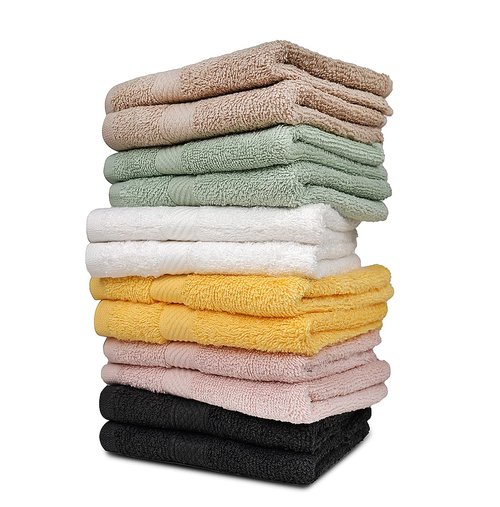 ZUPERIA 100% Cotton Bath Wash Cloths 12 Pack - 12" x 12"- Highly Absorbent Soft Washcloths for Face, Gym Towels, Hotel Spa Quality, Reusable Multipurpose Towels (6 Multicolors)