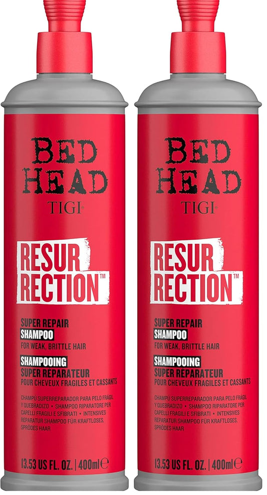 Bed Head Resurrection Shampoo for Damaged Hair - 13.53 fl oz (Pack of 2)