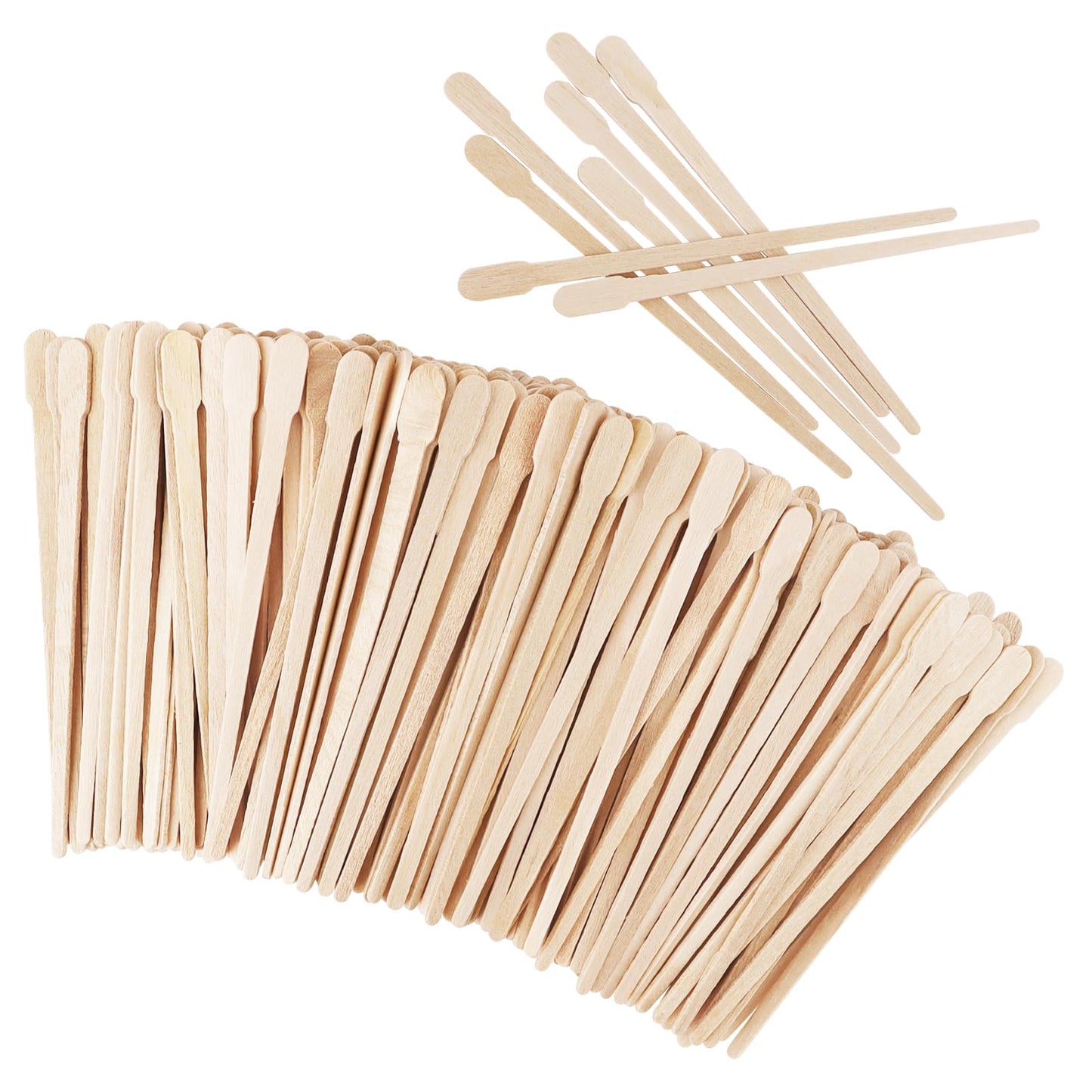 1200 Pcs Wooden Wax Sticks Small Wax Spatulas Applicator Wood Craft Sticks for Body Hair Eyebrow Lip Nose Brow Removal
