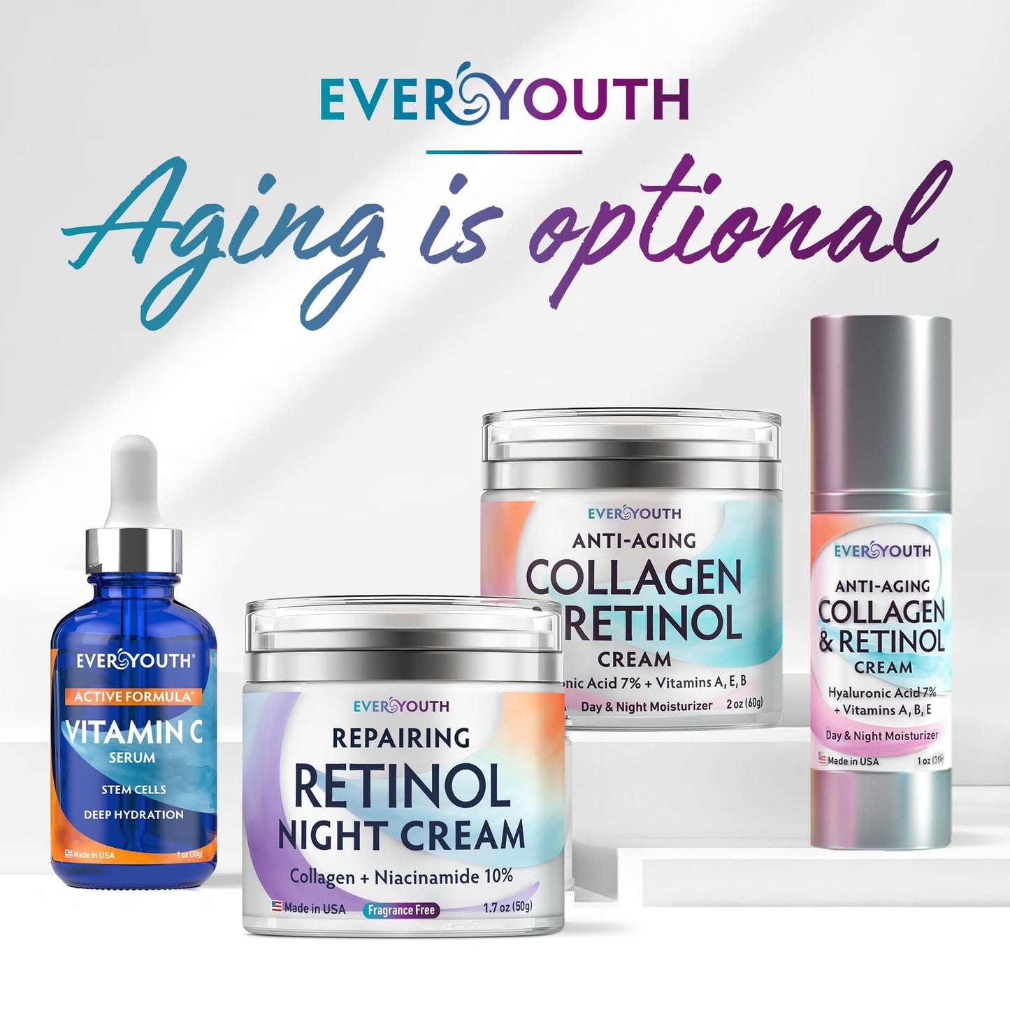 EVERYOUTH Vitamin C Serum with Retinol & Hyaluronic Acid