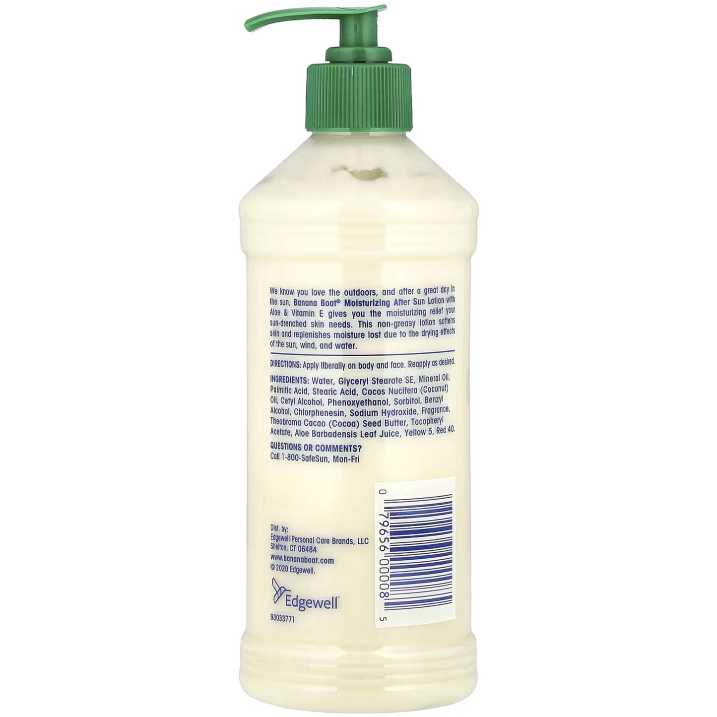 Banana Boat Moisturizing Aloe After Sun Lotion,16 oz (3 Pack)