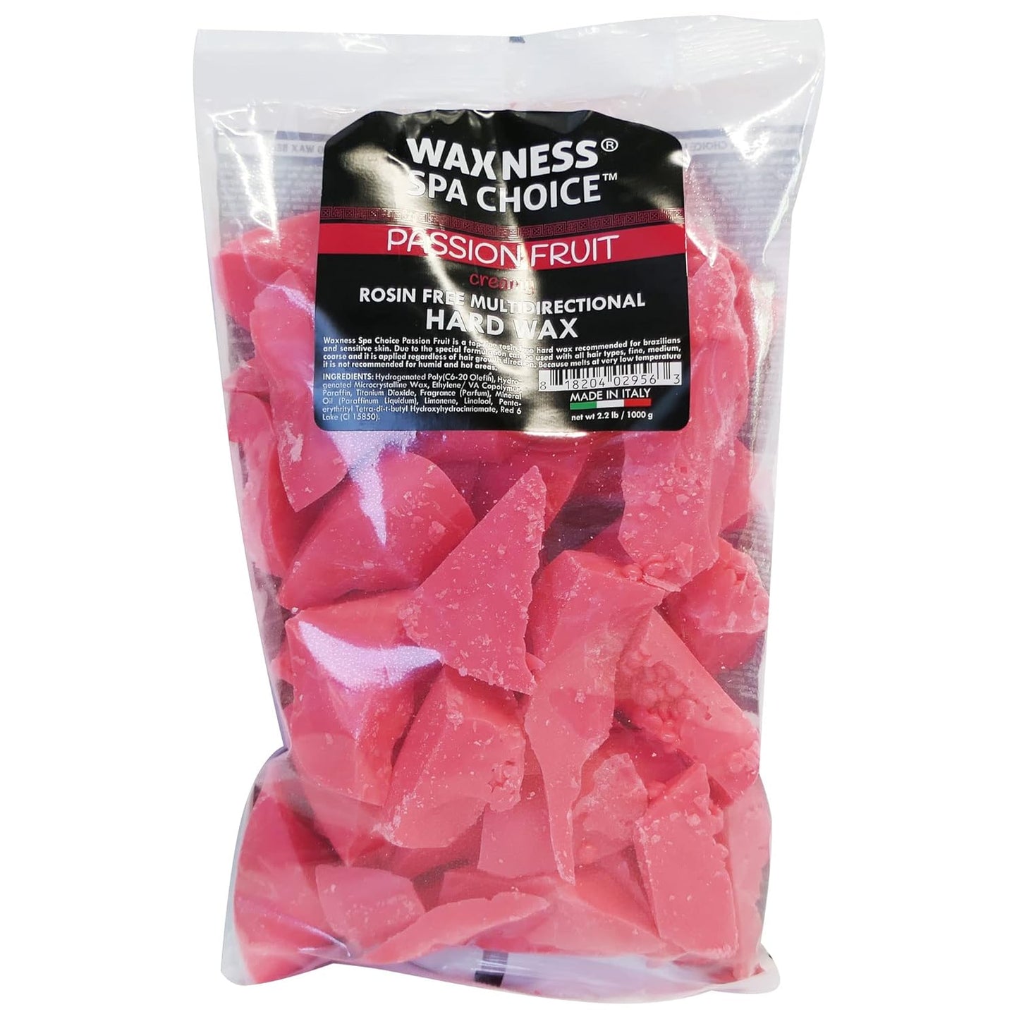 Waxness Rosin-Free Hard Wax for Hair Removal - Mango Scent, 2.2 lb (1 kg)