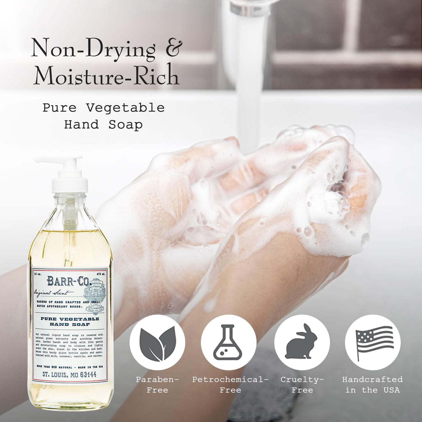 BARR-CO. Original Scent Hand Soap, 16 fl oz