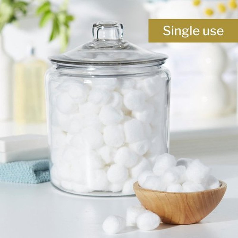 McKesson Cotton Balls [1000 Count] Bulk, 100% Pure Cotton Balls for Face, Nail Polish Remover, Makeup, Large Jumbo Size