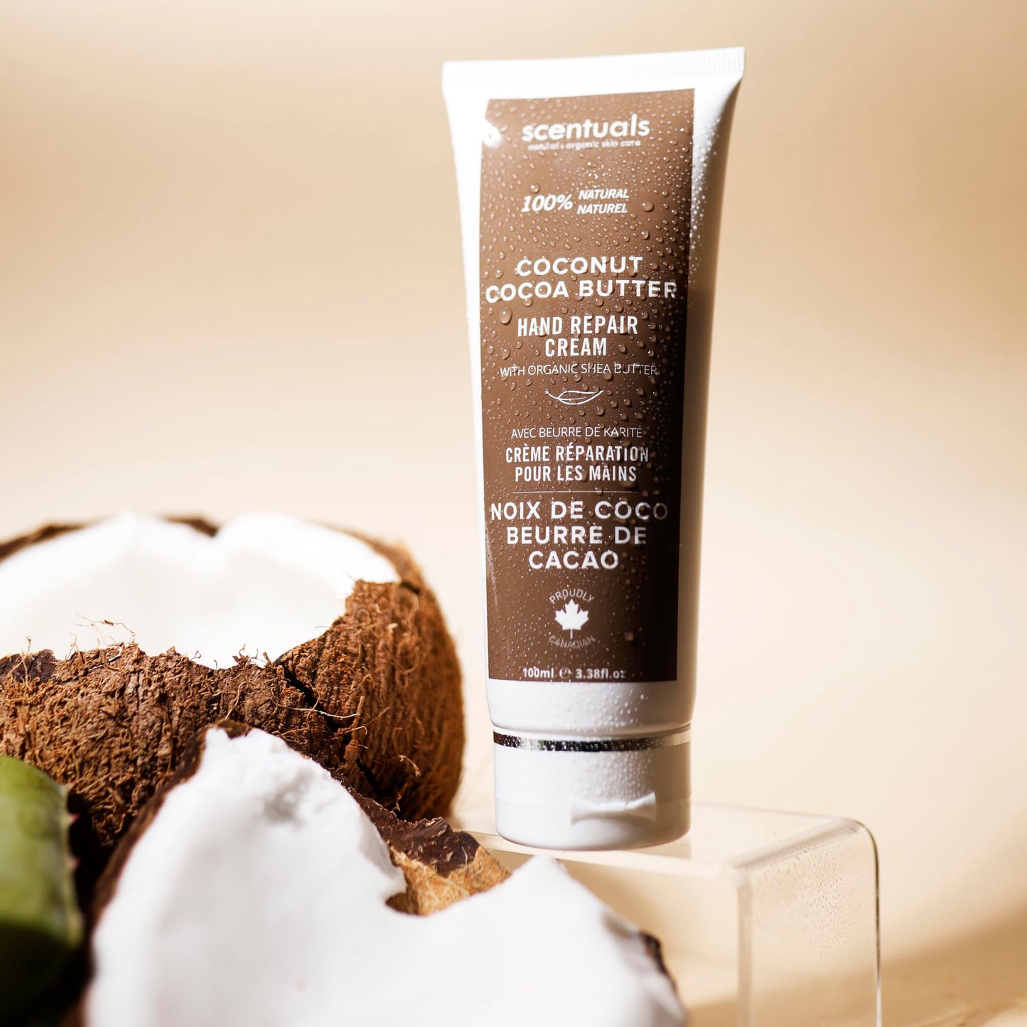 Scentuals Hand Cream Set of 2, with Shea Butter, Cocoa Butter, Argan & Almond oil, Moisturizing Dry Hands. Coconut Cocoa Butter + Grapefruit Turmeric | 100ml (3.4fl.oz) x 2.