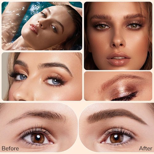 2024 Upgrade 3D Microblading Eyebrow Tattoo Pencil 4 Fork Tip, Fine Stroke Microblading Eyebrow Pencil Magic Eyebrow Pencil, Waterproof Contouring Pen Creates Natural Makeup Effect (Colorful)