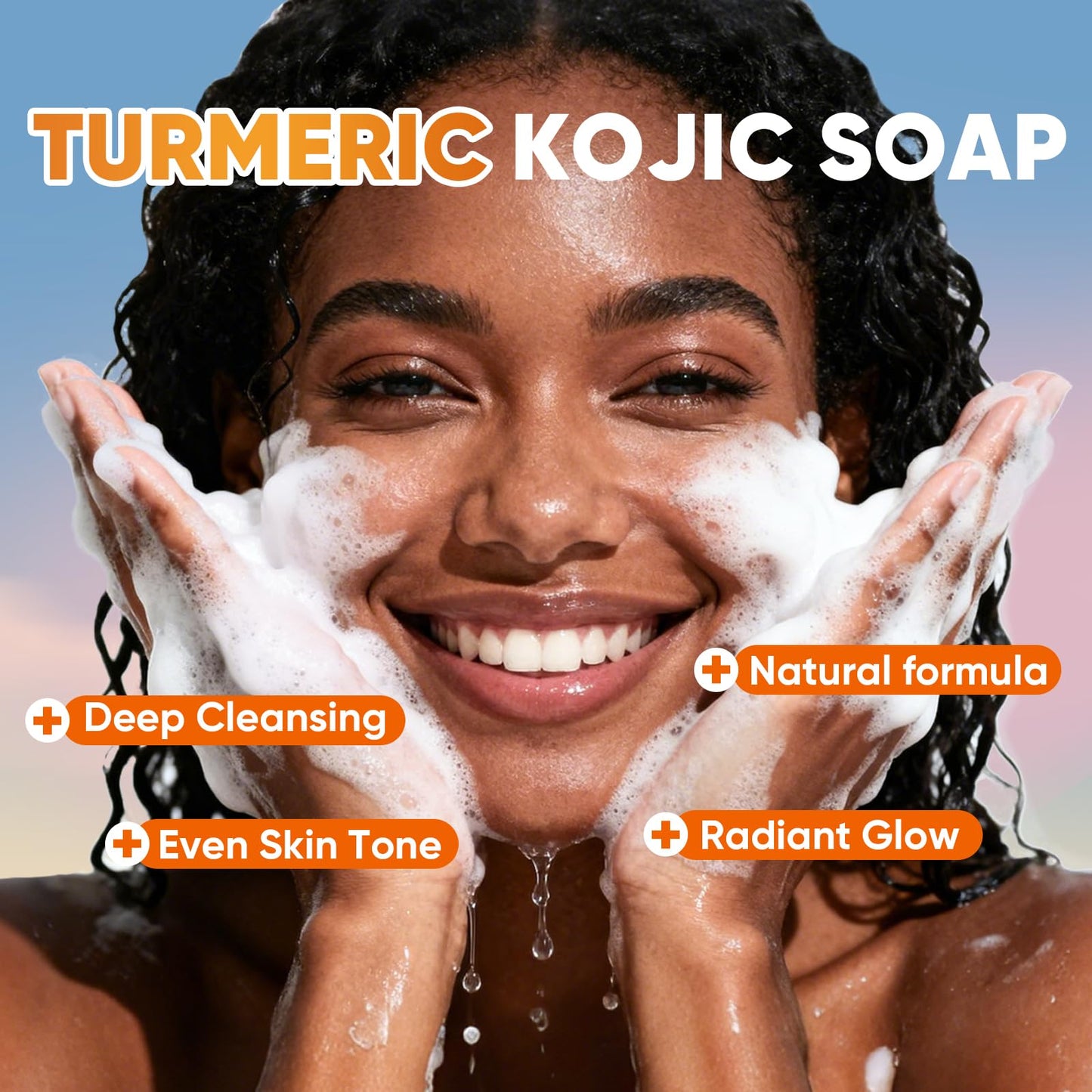 OAKDOLCHE 25P Turmeric Kojic Acid Soap Gift Set, Individually Wrapped (80g) | Infused with Retinol, Collagen & Vitamin E, SLS Free Gentle Care for Face/Body, Suitable for Party & Holiday Gifting