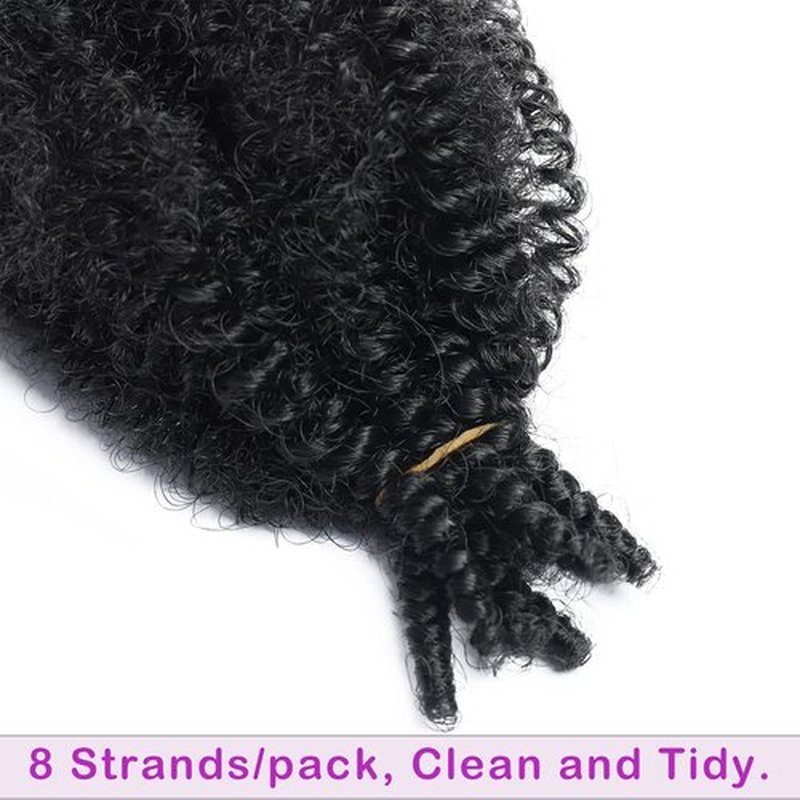 30Inch Marley Twist Braiding Hair 8 Packs Springy Afro Twist Hair Afro Twist Hair for Distressed Soft Locs Crochet Hair Marley Hair Pre Separated Spring Afro Twis Extensions for Black Women