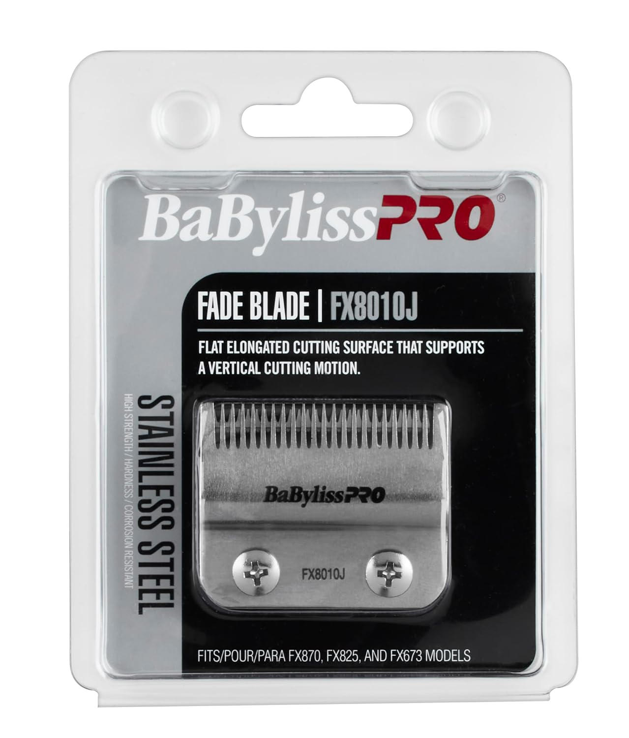 BaBylissPRO Replacement Fade Clipper Blades for FX870, FX825, FX673 Clippers and most 2-hole blade systems