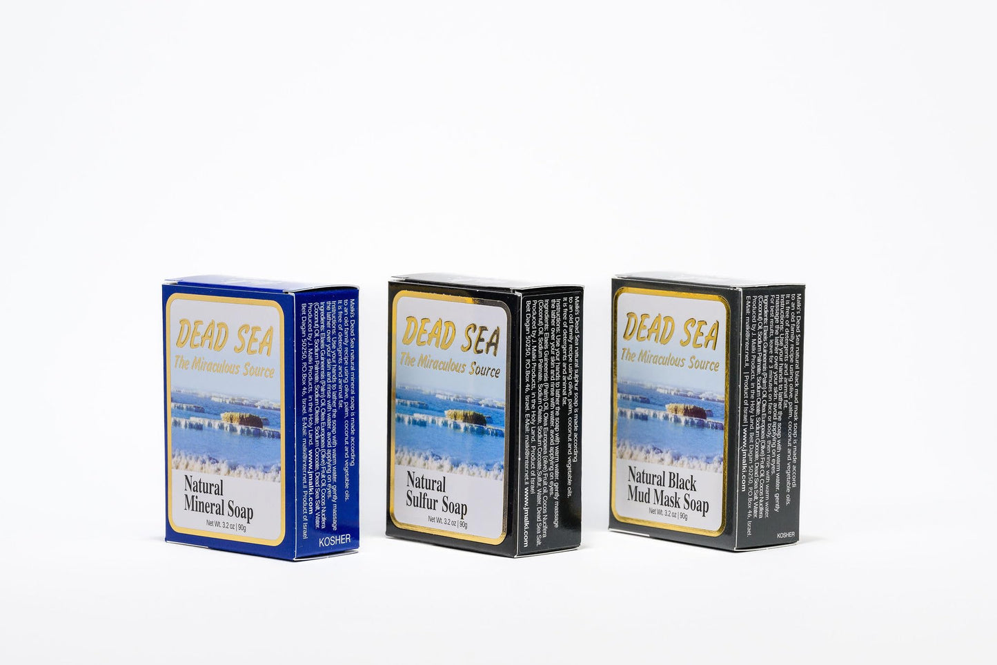 Malki Dead Sea Products Natural Sulfur Soap | Natural Face & Body Sulfur Soap Bar | Soothe Acne and Dry Skin Naturally