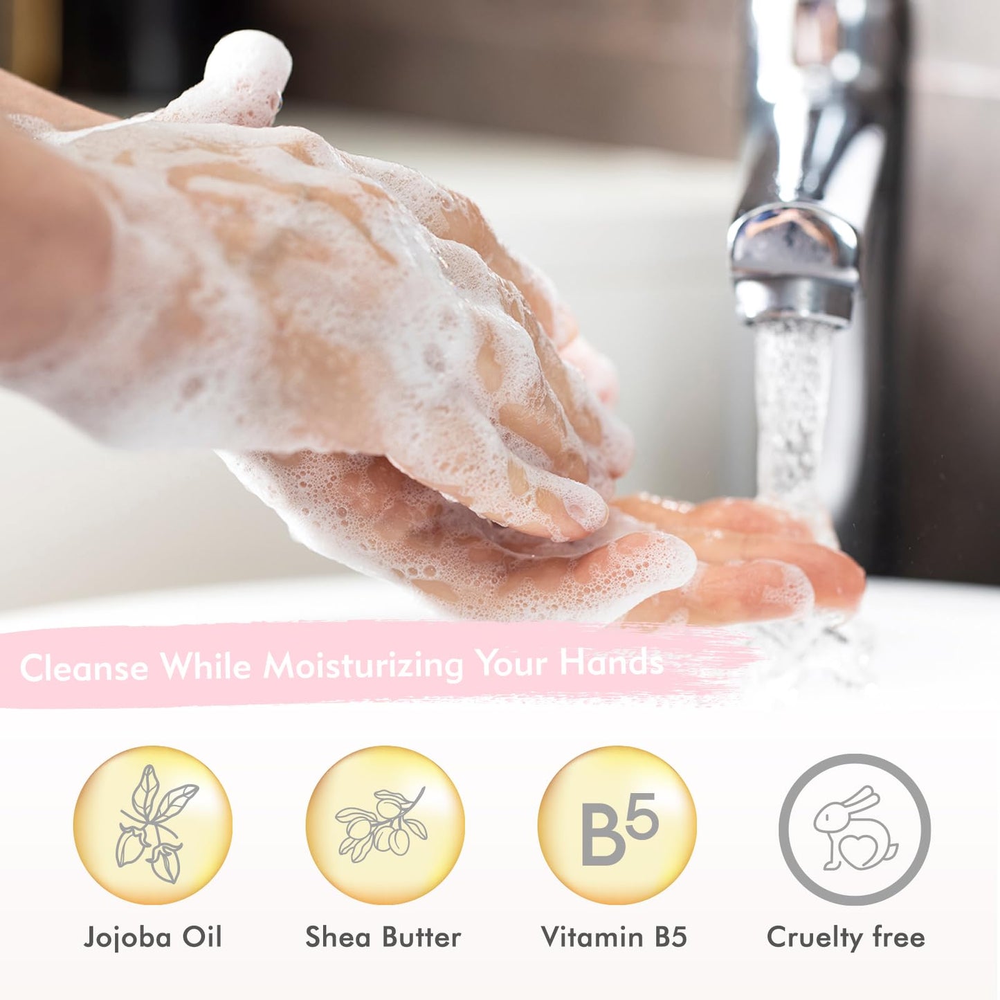 ROMIIE ZOI Liquid Hand Soap Refills Gift Set, Champagne, 3 x 26Fl Oz Bottles, Plant-Based, Non-Toxic, Gentle & Moisturizing Formula with Essential Oils for Bathroom, Kitchen & Holiday Gifting