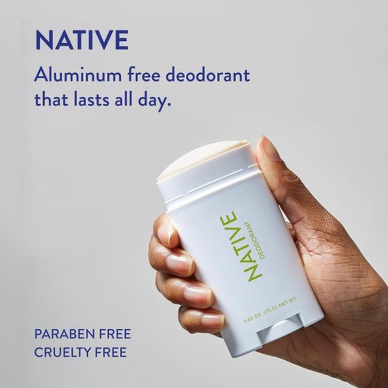 Native Deodorant | Natural Deodorant for Men, Aluminum Free with Baking Soda, Coconut Oil and Shea Butter | Eucalyptus & Mint