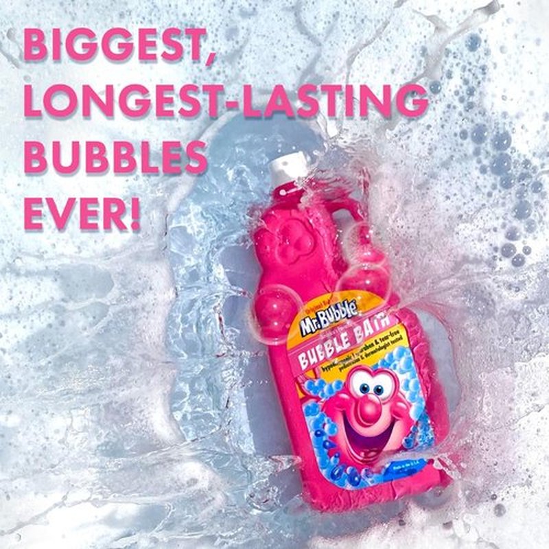 Mr. Bubble Original Bubble Bath - Hypoallergenic, Tear Free Bubble Bath Solution Makes Big Long Lasting Bubbles for Kids, Toddlers and Adults (Pack of 2 Bottles, 36 fl oz Each)