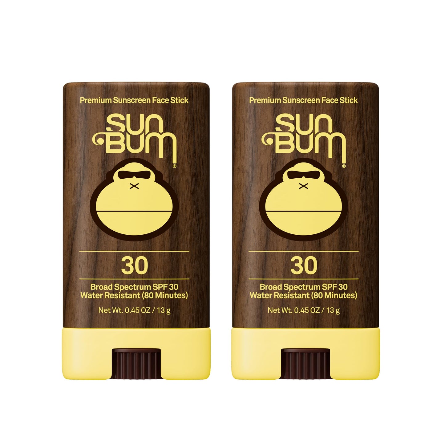Sun Bum Original Spf 30 Sunscreen Face Stick Vegan and Hawaii 104 Act Compliant (Octinoxate & Oxybenzone Free) Broad Spectrum Moisturizing Roll-on UVA/UVB Sunscreen With Vitamin E 2 Pack