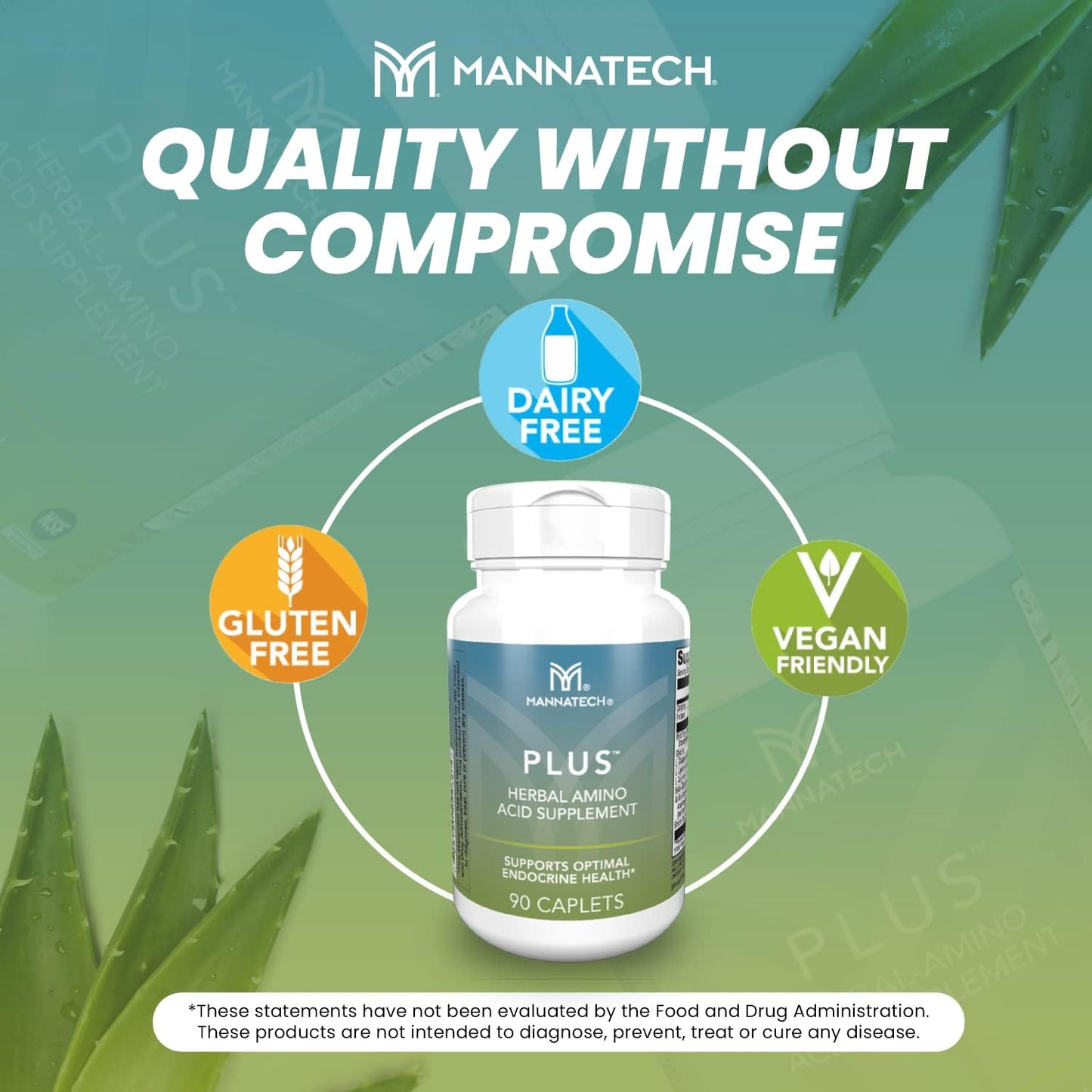 Mannatech Plus Dietary Supplement - 90 Capsules for Immune Support