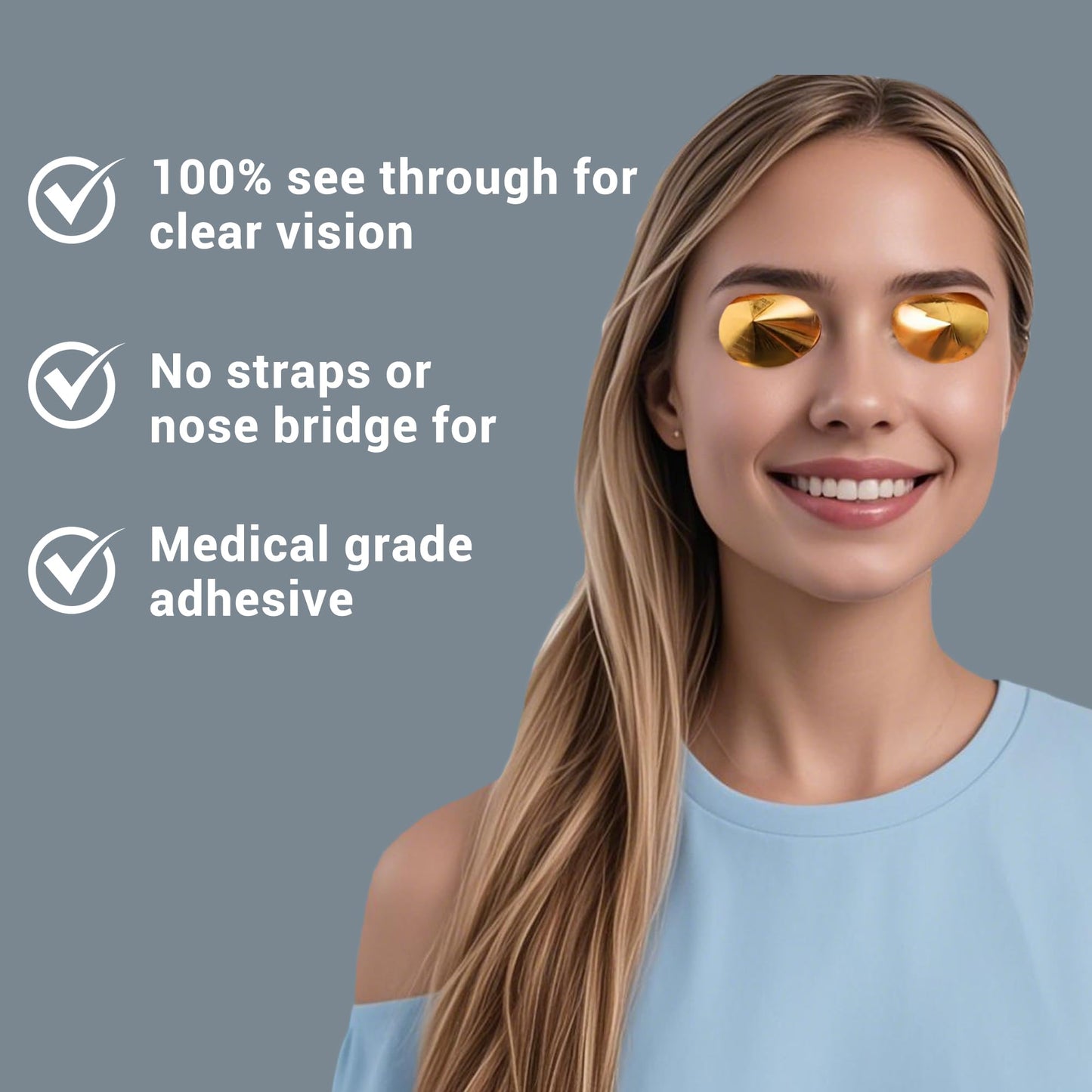 DYALE Disposable Tanning Goggles, Lightweight Hygienic Partial-View Eye Covers, 100 Count (50 Pairs)