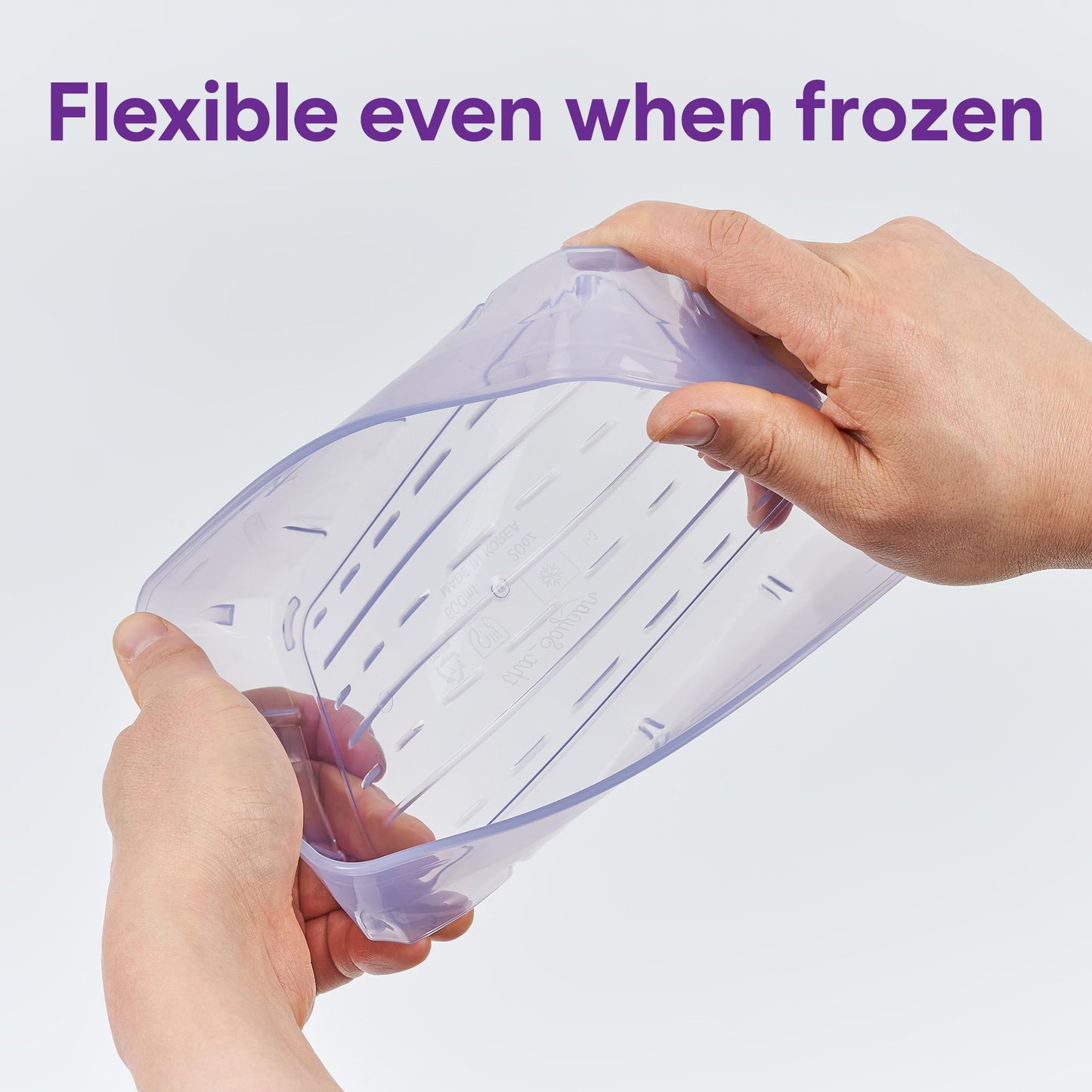 THX_SOYOON Freezer Containers for Food Storage 24pcs - Soup with Lids Safe - Twist Release - Flexible Frozen Design - BPA Free