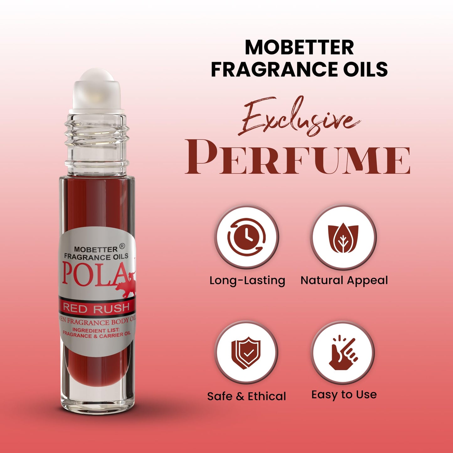 MOBETTER FRAGRANCE OILS Pola Red Rush Fragrance Body Oil for Men