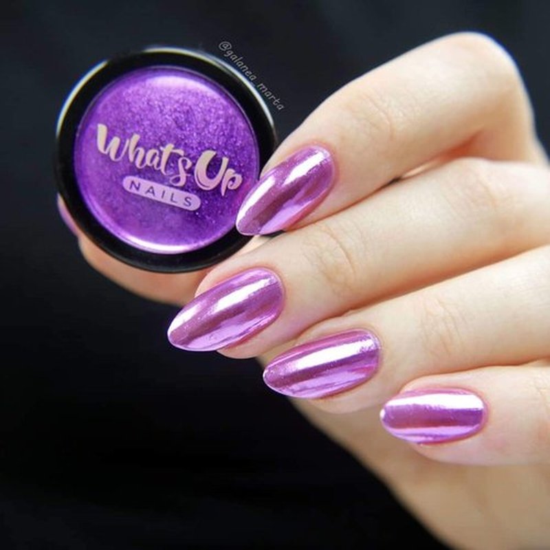 Whats Up Nails - Lilac Chrome Powder For Mirror Nails