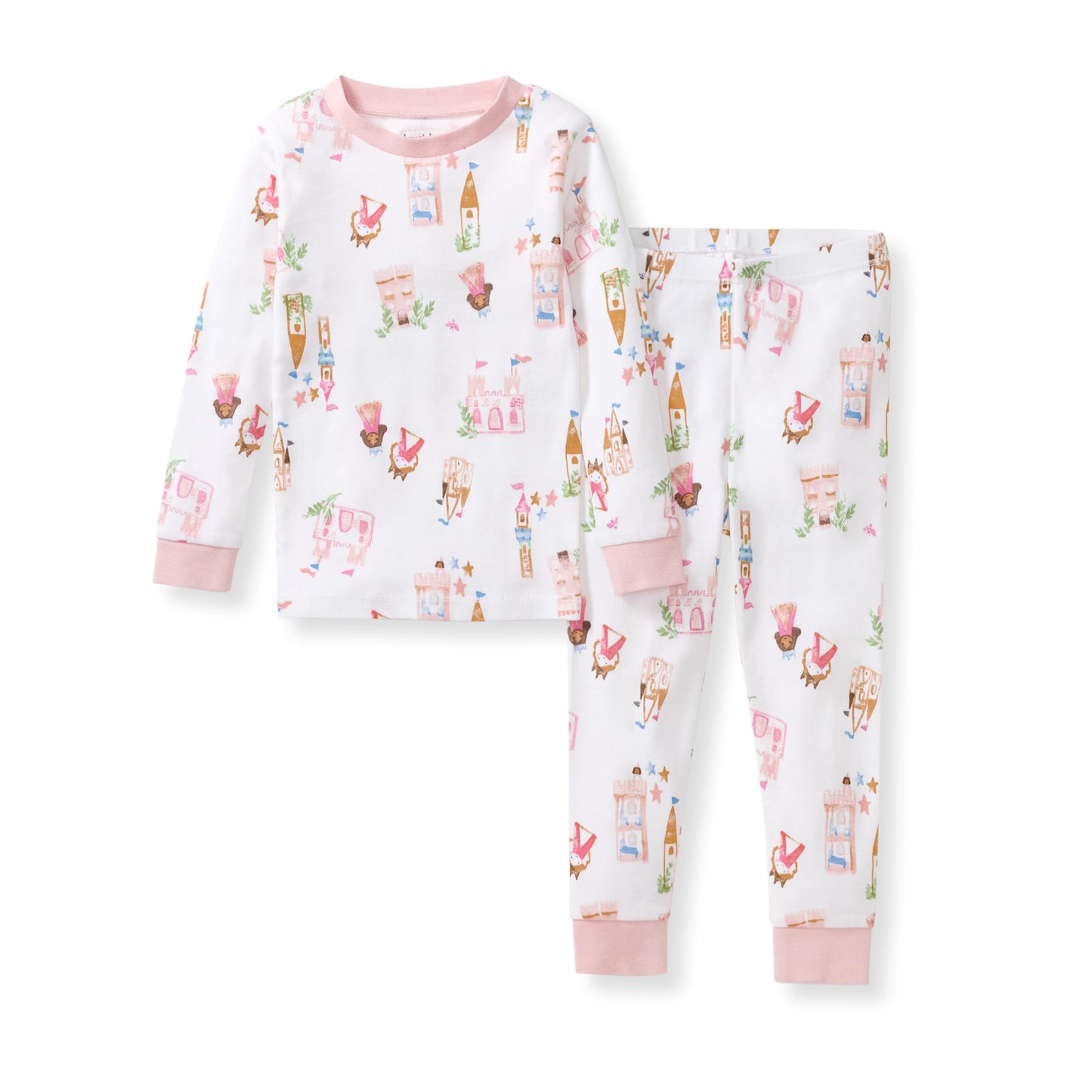 Burt's Bees Baby Organic Cotton Pajamas for Girls, 100% Cotton Pajama Set for Toddlers and Kids, Soft and Stretchable Fabric