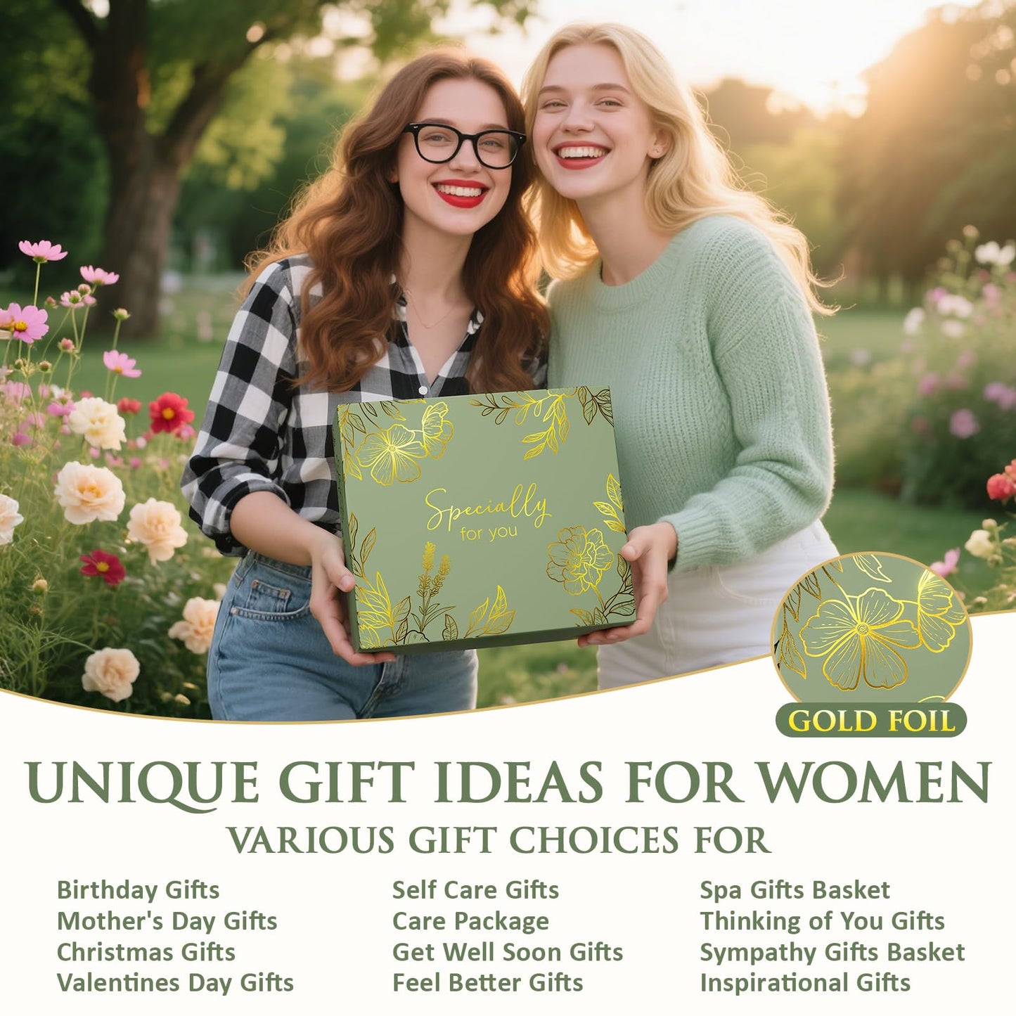 Self Care Gifts for Women Get Well Soon Gift Baskets, Birthday Gifts for Women Spa Basket Care Package, Sympathy Inspirational Thinking of You Unique Gift Set for Mom Her Wife Girlfriend Sister Friend