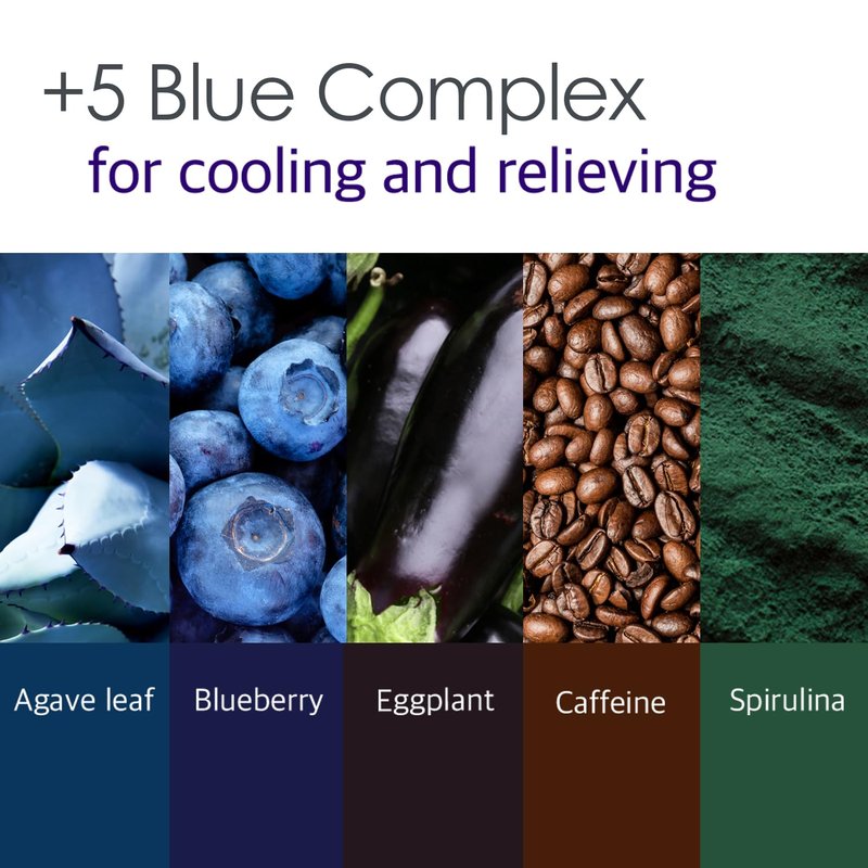 Petitfee Agave Cooling Hydrogel Eye Mask - Soothing Eye Patches with Blueberry & Caffeine | 60ea (30 Pairs)